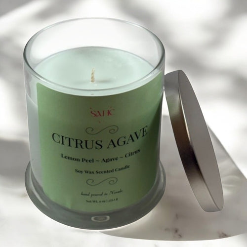 Citrus Agave Scented Soy Candle