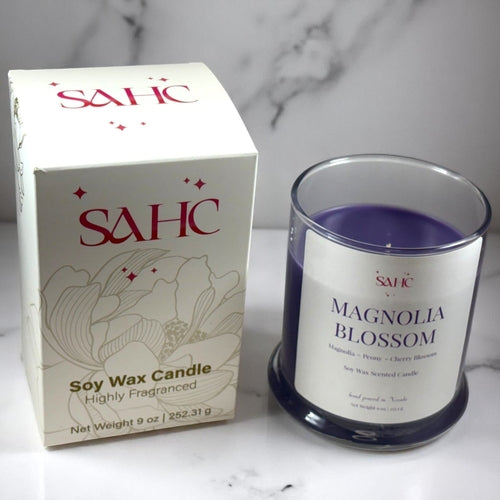 Magnolia Blossom Scented Soy Candle