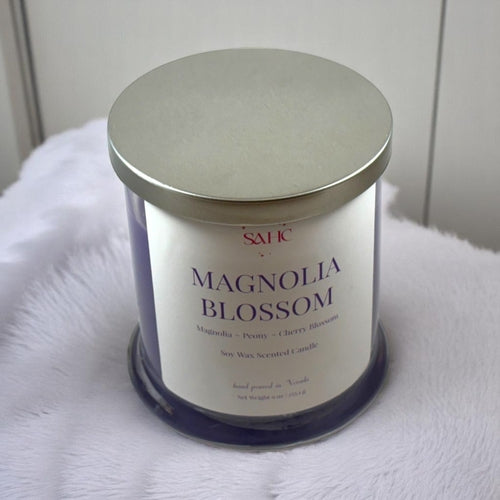 Magnolia Blossom Scented Soy Candle
