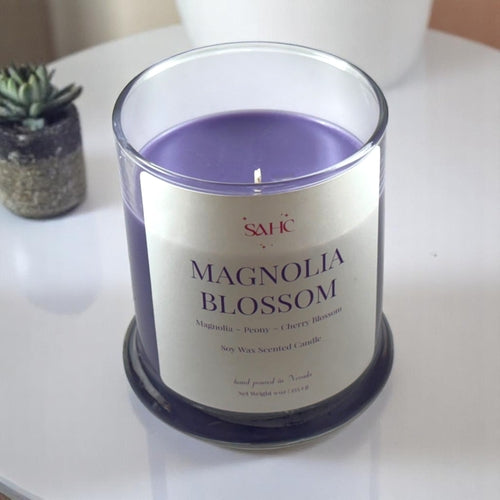 Magnolia Blossom Scented Soy Candle
